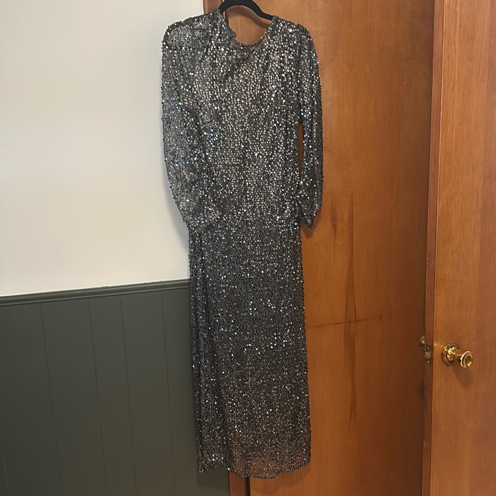 H&M sparkly long dress